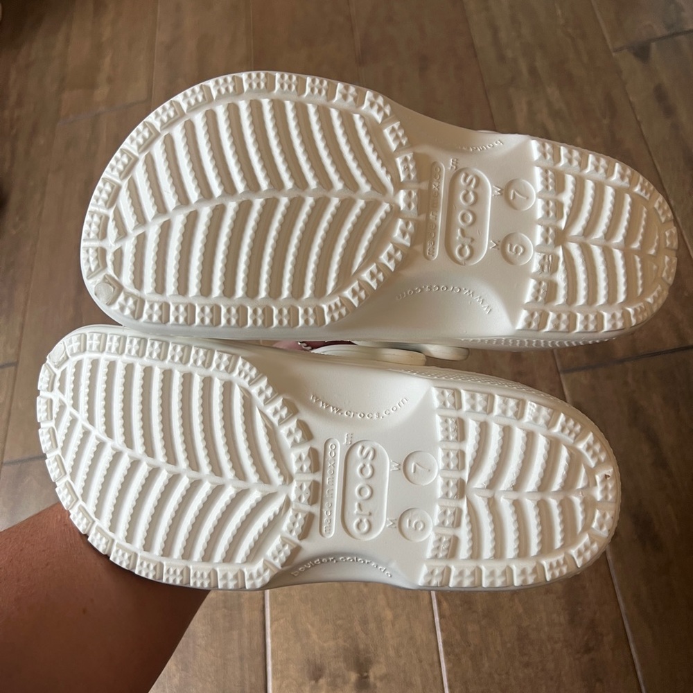 Women’s white Crocs
